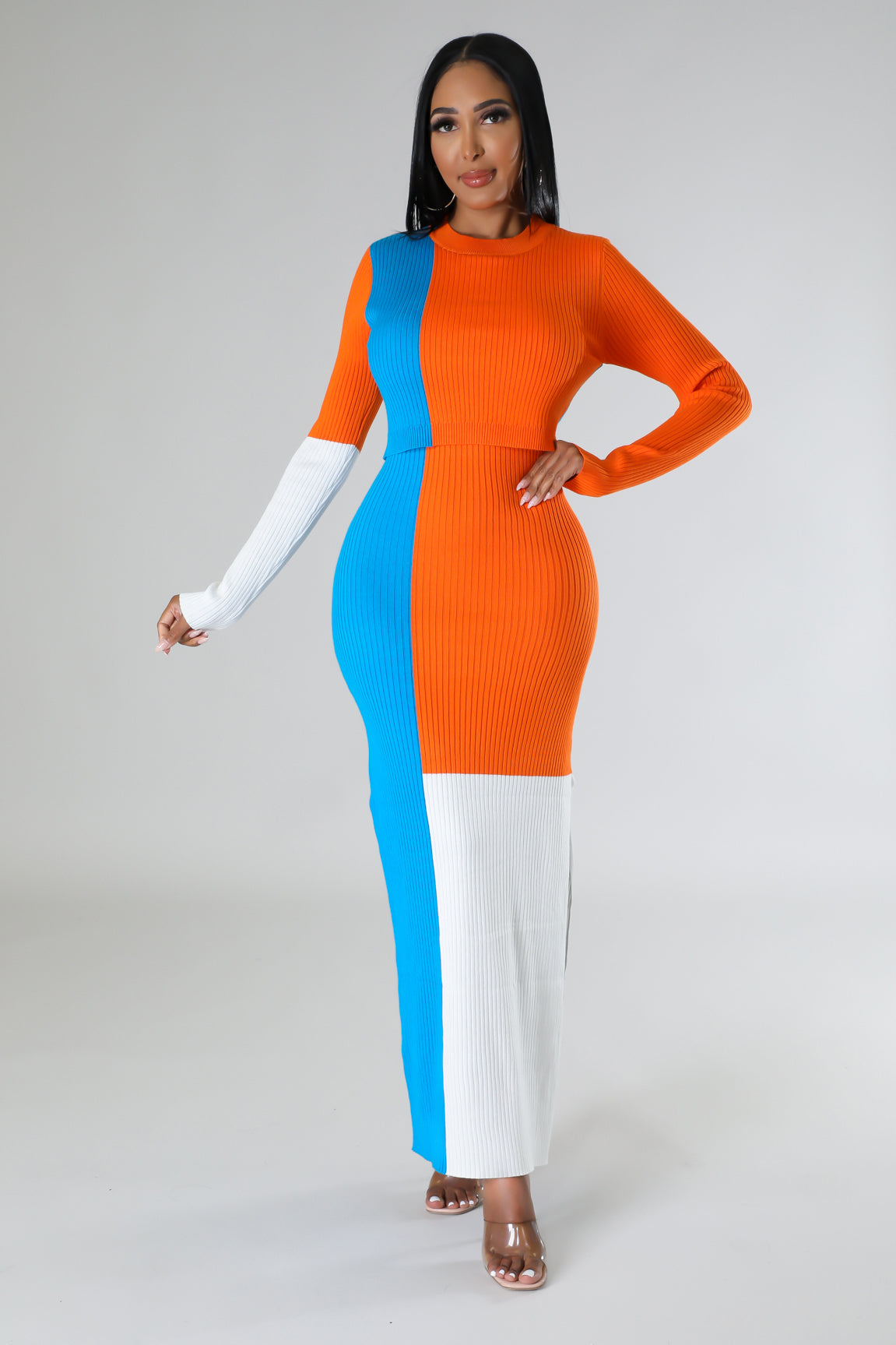 Third Times A Charm Color Blocked Dress